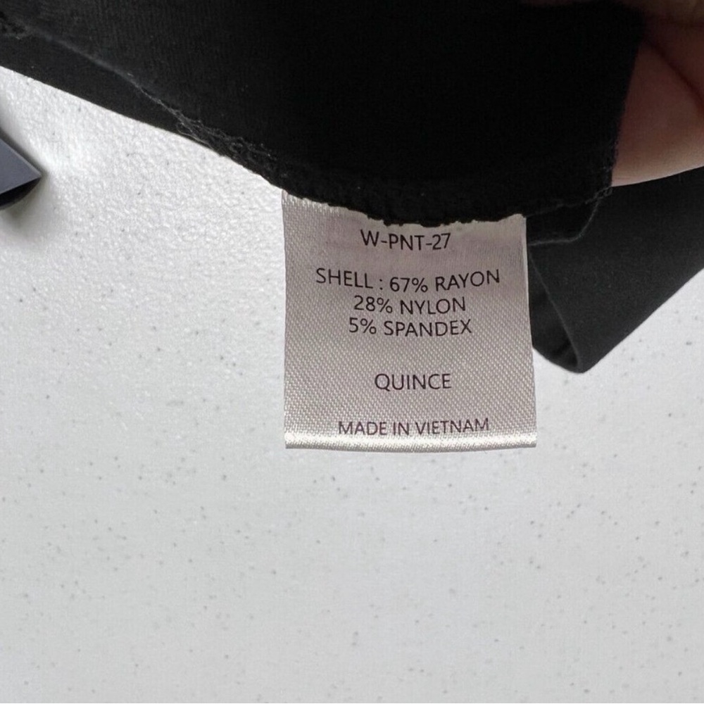 Quince Black Ponte Pants - Skinny Leg - M Petite - 24" Inseam - NWT - Picture 5 of 7